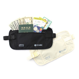 [티큐브] 여행용 RFID 개인정보 해킹방지 &amp; 소매치기방지 안전복대